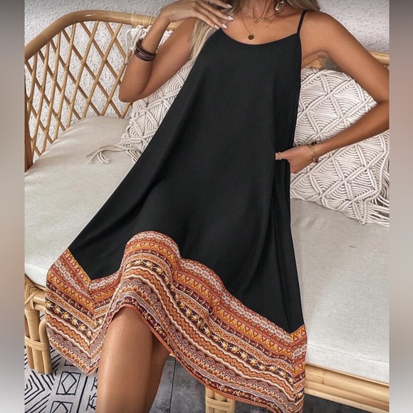 Boho geo print cami dress - Picture 4 of 6